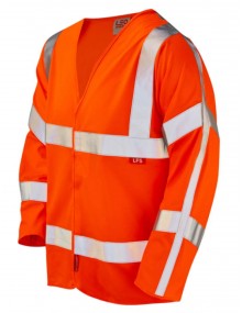 Leo Parkham LFS  Sleeved Waistcoat Orange High Visibility